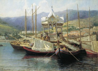 雅尔塔港》，1890年。 作者 格里戈里·格里戈里耶维奇·米亚索多夫