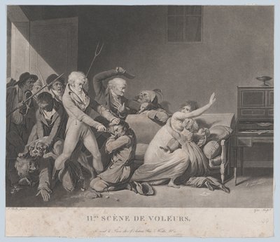 盗贼的第二场戏，约1805年。 作者 伟大的