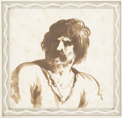 男子半身像 作者 Guercino（归因于）