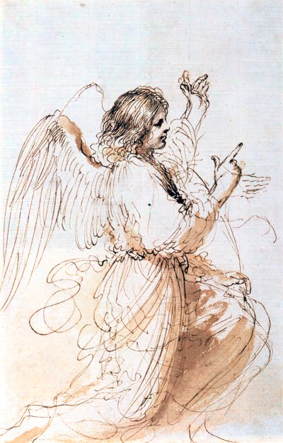 天使研究，c1611-1666 作者 格尔奇诺