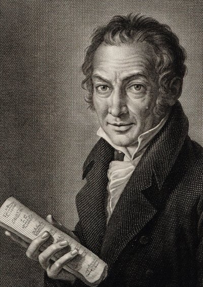 作曲家Nicola Antonio Zingarelli的肖像，1752-1837，1816年。 作者 古列尔莫·摩根