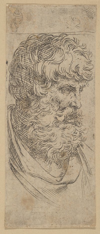 大胡子的半身像，约1600-1640年。 作者 吉多·雷尼（Guido Reni）