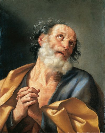 意大利，圣彼得哭泣的肖像 作者 吉多·雷尼（Guido Reni）