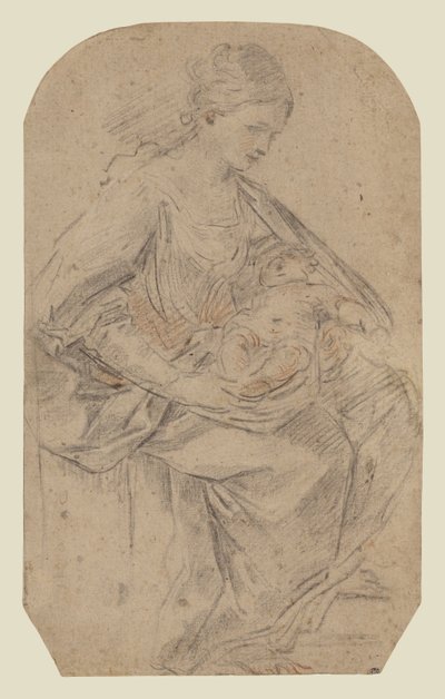 耶稣诞生（正面）；缠头巾的妇女（背面） 作者 吉多·雷尼（Guido Reni）