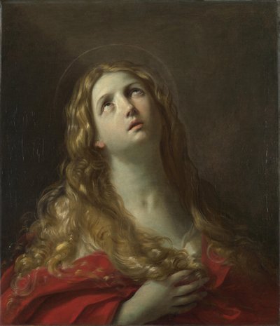 圣玛丽抹大拉角c。 1635。 作者 吉多·雷尼（Guido Reni）