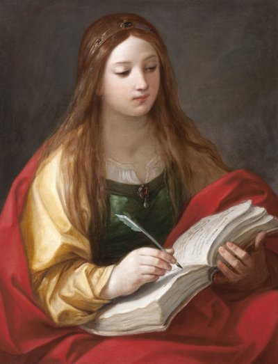 Sibylle - Sibyl par Reni, Guido (1575-1642).布面油画，热那亚新街博物馆，热那亚 作者 吉多·雷尼（Guido Reni）