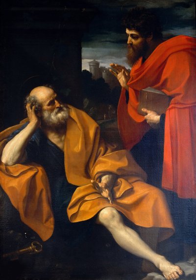 使徒圣彼得和圣保罗c。 1605。 作者 吉多·雷尼（Guido Reni）