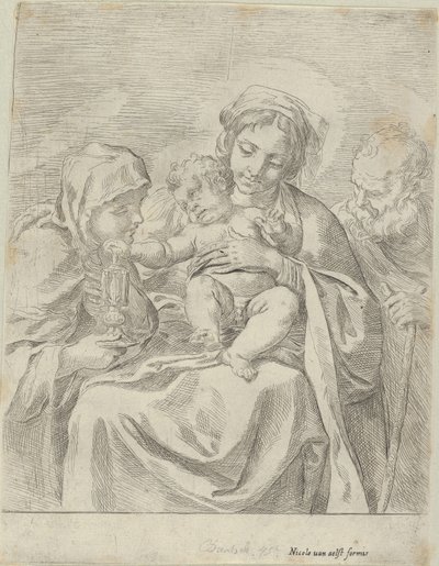 圣家族与圣克莱尔，1590-1600年。 作者 吉多·雷尼（Guido Reni）