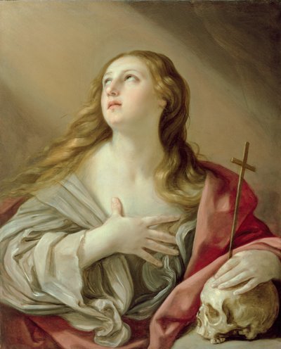 抹大拉的妓女，约1638年（布面油画） 作者 吉多·雷尼（Guido Reni）