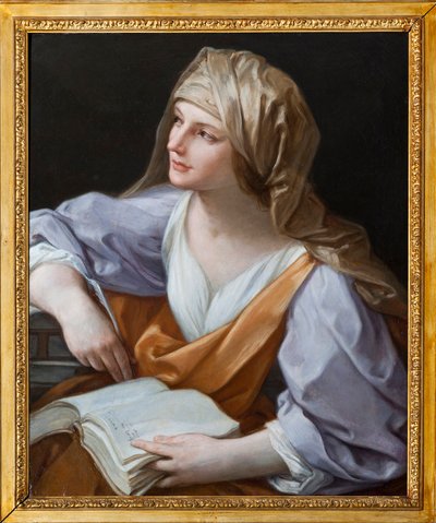 Guido Reni 的 Sibyl 画作由 Maria Brignole Sale (Brignole-Sale) De Ferrari, Duchess of Galliera (1811-1888) 命名为指南 (1575-1642) 公寓，家具来自他在巴黎的住所马蒂尼翁酒店。 罗索宫，基因 作者 吉多·雷尼（Guido Reni）