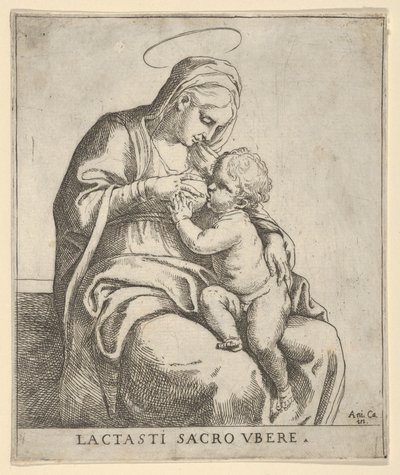 护理婴儿基督的圣母，约1590-1610年。 作者 吉多·雷尼（Guido Reni）