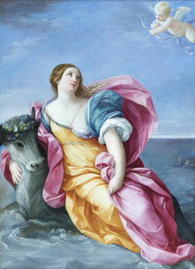 强奸欧罗巴》，约 1637-39 年（布面油画） 作者 吉多·雷尼（Guido Reni）