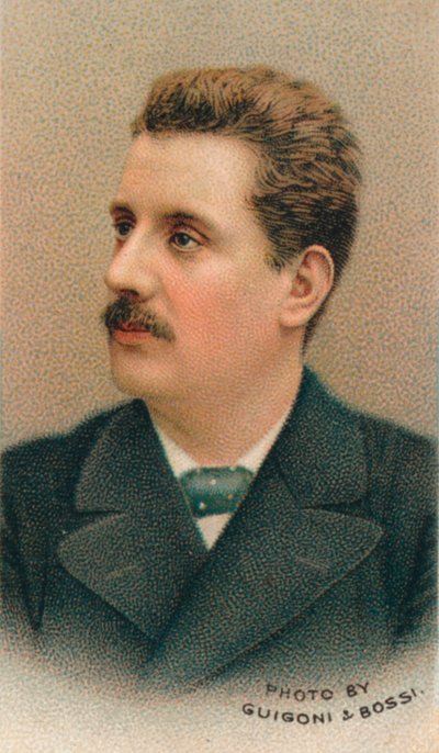 贾科莫-普契尼 1858-1924 意大利作曲家，1911年 作者 吉戈尼和博西。