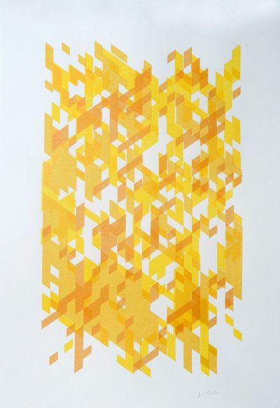 解构 N°14，2014（纸本水墨画） 作者 吉尔赫姆·庞特斯（Guilherme Pontes）