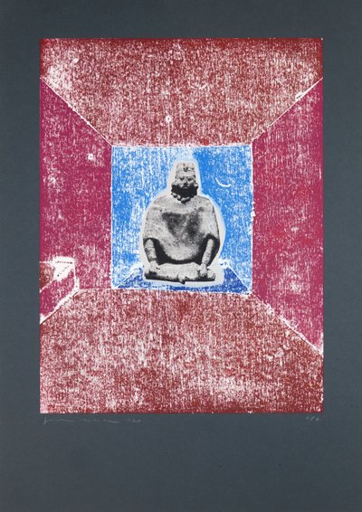 《看不见的房间 n°2》，2019（木刻和丝网印刷） 作者 吉尔赫姆·庞特斯（Guilherme Pontes）