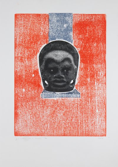 《看不见的房间 n°5》，2019（木刻和丝网印刷） 作者 吉尔赫姆·庞特斯（Guilherme Pontes）