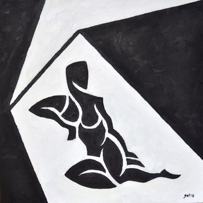 Lygia Nº4，2014 年（布面油画） 作者 吉尔赫姆·庞特斯（Guilherme Pontes）