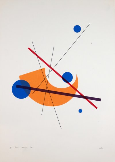 运动 Nº3，2019 年（丝网版画） 作者 吉尔赫姆·庞特斯（Guilherme Pontes）