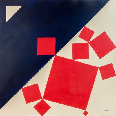 提香之后的至上主义巴克斯和阿里阿德涅》，2016 年（布面油画） 作者 吉尔赫姆·庞特斯（Guilherme Pontes）