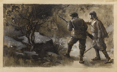 肯尼波尔和古尔登-斯德佩尔，约 1889 年（布面油画） 作者 纪尧姆·阿尔伯特·德马雷斯