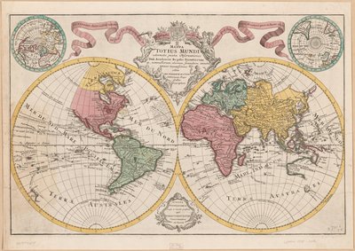 Mappa totius mundi - adornata juxta observationes dnn. Academiae regalis scientiarum et nonnullorum aliorum secundum annotationes recentissimas LOC 2017585675 作者 纪尧姆·德利斯（Guillaume Delisle）