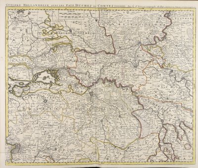Gueldre hollandoise avec les pais, duchez et comtez voisins / par le sr.Sanson geographe du roy 作者 纪尧姆·桑森（Guillaume Sanson）