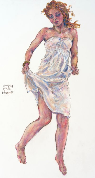 女人的画像，春天觉醒 作者 Gunter Langer