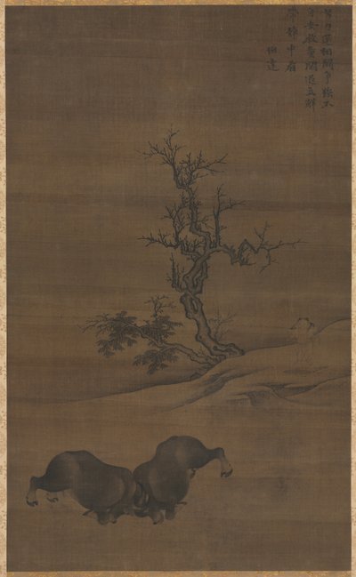 景观中的牧童和水牛，12世纪。 作者 郭敏