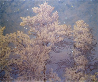 白霜与繁星（木板油画） 作者 古斯塔夫·埃道夫·菲亚斯塔德
