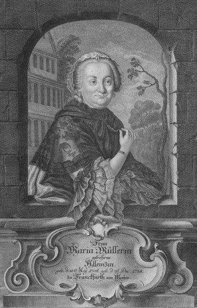 玛丽亚·穆勒林夫人（Maria Mullerin），1759年。 作者 古斯塔夫·安德里亚斯·沃尔夫冈