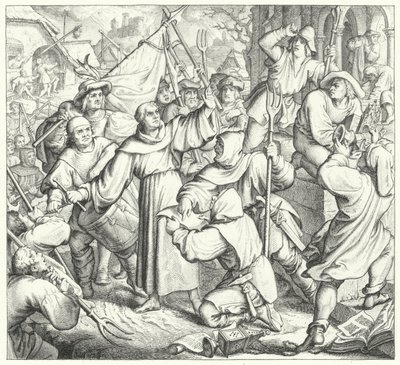 马丁路德鼓吹反叛者和农民战争（版画） 作者 古斯塔夫·费迪南德·利奥波德·科尼格
