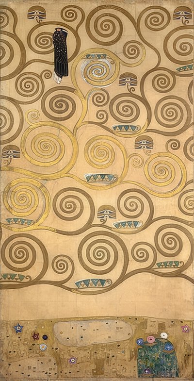 Stoclet饰带的设计。细节。 1905-09 作者 古斯塔夫·克里姆特