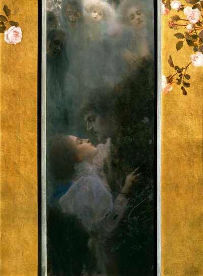 爱，1895年 作者 Gustav Klimt