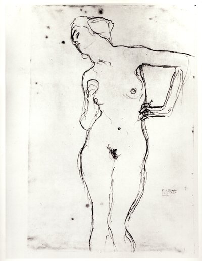 裸体 作者 Gustav Klimt