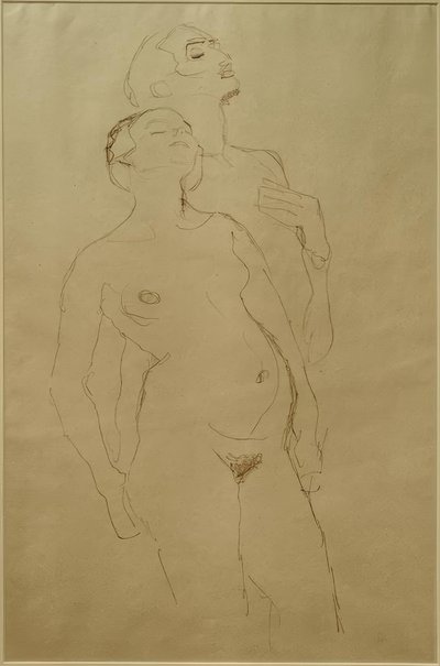 常设恋人（亚当和夏娃研究） 作者 古斯塔夫·克里姆特