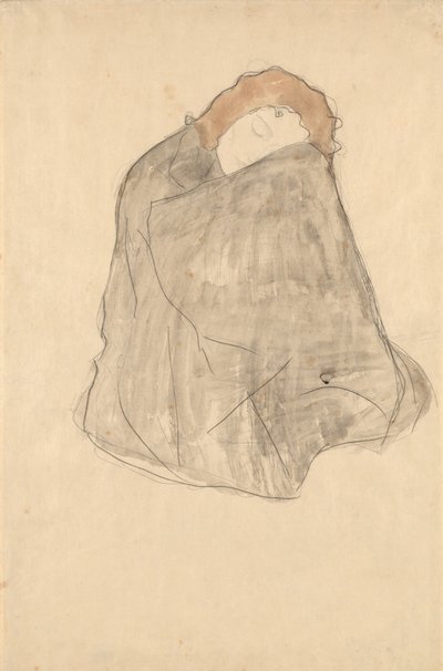 坐着的女人，1908-1909年 作者 古斯塔夫·克里姆特