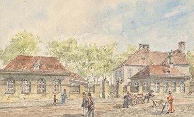维也纳大街的 Hohlweggasse 作者 古斯塔夫·科隆佩