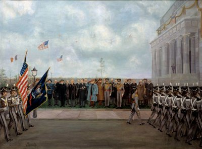 古斯塔夫-布洛克（1881-1945 年）创作的 "在华盛顿执行任务的马歇尔-约瑟夫"。1917年（布面油画） 作者 古斯塔夫·布洛克