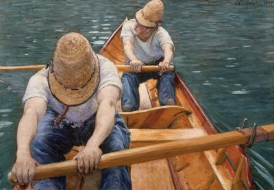 划船于1877年在Yerres划船 作者 古斯塔夫·卡耶博特