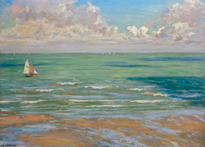 海军陆战队（海军陆战队，维吉尔赛船会） 作者 Gustave Caillebotte