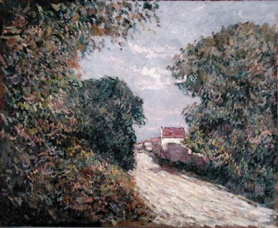 边缘的道路（布面油画） 作者 古斯塔夫·卡耶博特