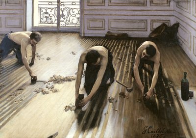 实木复合地板刨 作者 Gustave Caillebotte