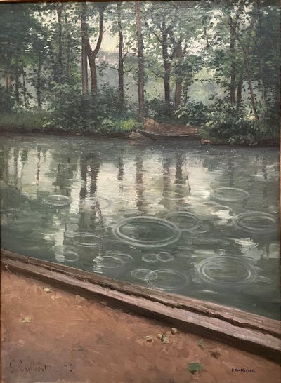 耶尔河，雨的影响，1875 年。古斯塔夫-凯勒博特 作者 古斯塔夫·卡耶博特