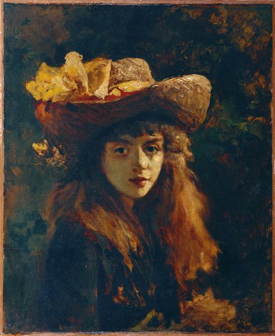 女孩肖像 作者 Gustave Courbet