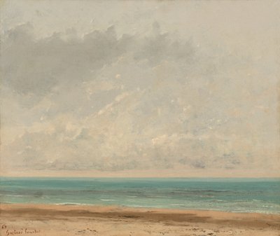 平静的海，1866年。 作者 古斯塔夫·库尔贝