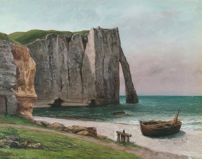 Felsen von Etretat（埃特尔塔的悬崖）。嗯1869年 作者 古斯塔夫·库尔贝