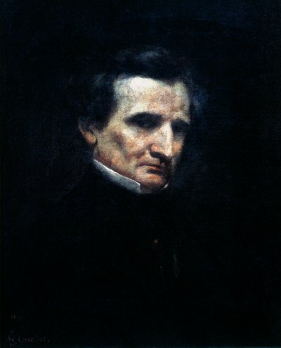 赫克托·柏辽兹（Hector Berlioz），法国浪漫作曲家，1850年 作者 古斯塔夫·库尔贝
