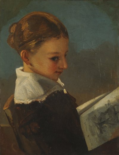 朱丽叶·库尔贝（Julieta Courbet）十岁 作者 古斯塔夫·库尔贝