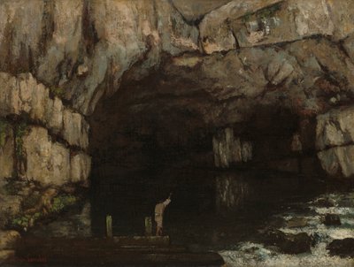 La Grotte de la Loue，1864年 作者 古斯塔夫·库尔贝
