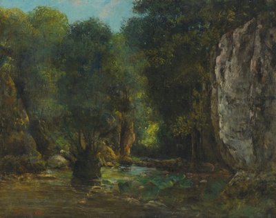 黑峡谷（Loue gorges） 作者 古斯塔夫·库尔贝